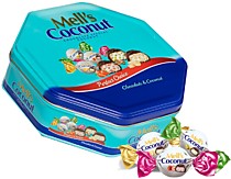3040 Шоколадные конфеты Mell's COCONUT из молочного шоколада с кокосовой начинкой ассорти,ж/б,500 г